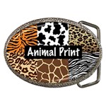 Animal Print	 Belt Buckle