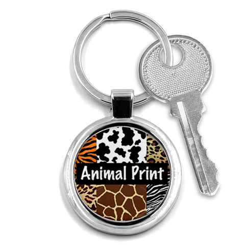 Animal Print	 Key Chain (Round) from ArtsNow.com Front