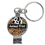 Animal Print	 Nail Clippers Key Chain