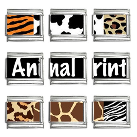 Animal Print	9mm Italian Charm (9 pack) from ArtsNow.com Front