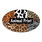 Animal Print	 Magnet (Oval)