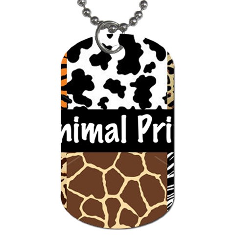 Animal Print	 Dog Tag (Two Sides) from ArtsNow.com Front