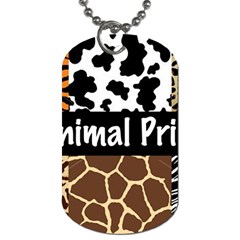 Animal Print	 Dog Tag (Two Sides) from ArtsNow.com Back