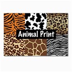 Animal Print	 Postcards 5  x 7  (Pkg of 10)