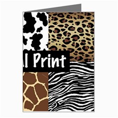 Animal Print	 Greeting Card from ArtsNow.com Left