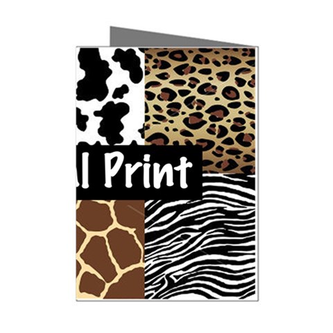 Animal Print	 Mini Greeting Cards (Pkg of 8) from ArtsNow.com Left