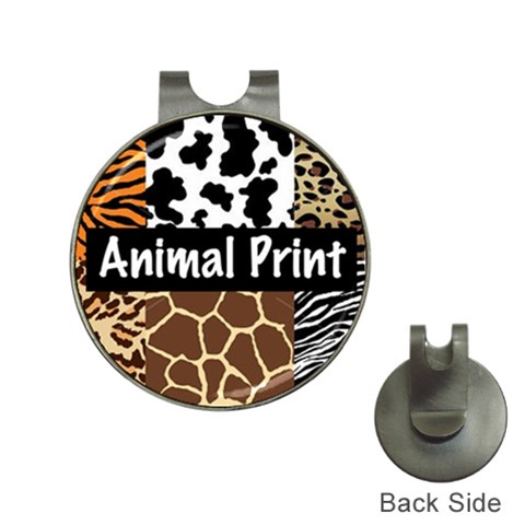 Animal Print	 Golf Ball Marker Hat Clip from ArtsNow.com Front