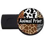 Animal Print	 USB Flash Drive Round (4 GB)