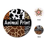 Animal Print	Playing Cards (Round)