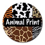 Animal Print	Collage Round Mousepad