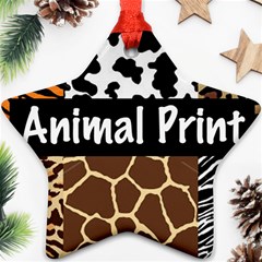 Animal Print	 Star Ornament (Two Sides) from ArtsNow.com Front