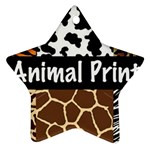 Animal Print	 Star Ornament (Two Sides)