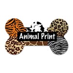 Animal Print	 Dog Tag Bone (Two Sides)