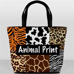 Animal Print	 Bucket Bag from ArtsNow.com Front