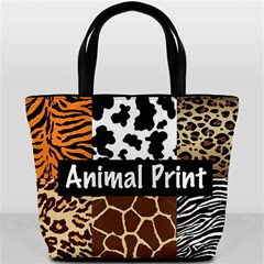 Animal Print	 Bucket Bag from ArtsNow.com Back