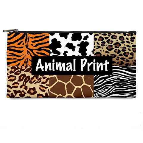 Animal Print	 Pencil Case from ArtsNow.com Front