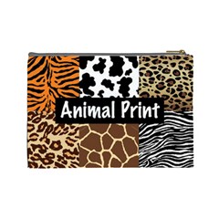 Animal Print	 Cosmetic Bag (Large) from ArtsNow.com Back