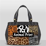 Animal Print	 Oversize Office Handbag (Two Sides)