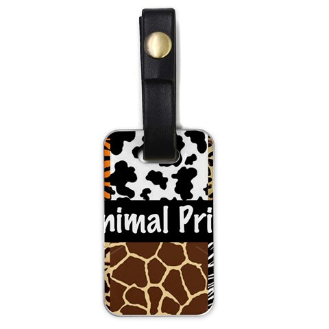 Animal Print	 Luggage Tag (one side) from ArtsNow.com Front