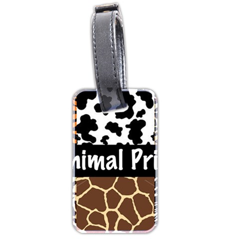 Animal Print	 Luggage Tag (two sides) from ArtsNow.com Front