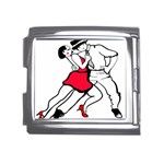 Tango Dancing Mega Link Italian Charm (18mm)