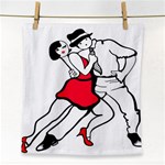 Tango Dancing Face Towel