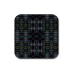 Antique Plaid Rubber Square Coaster (4 pack)