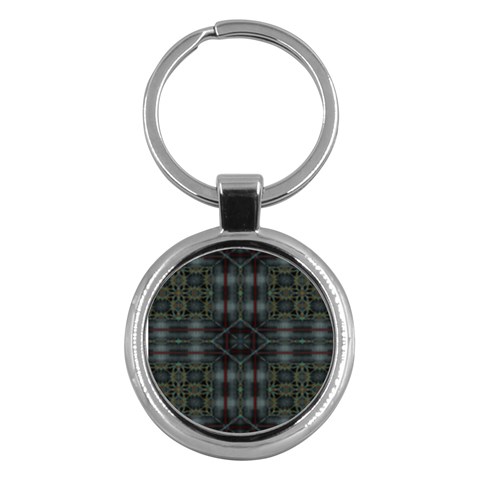 Antique Plaid Key Chain (Round) from ArtsNow.com Front