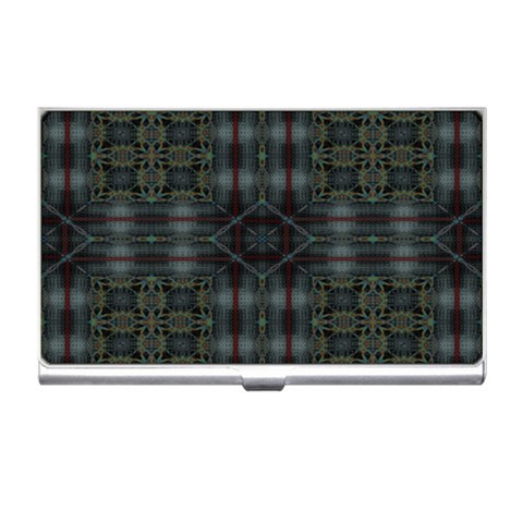 Antique Plaid Business Card Holder from ArtsNow.com Front