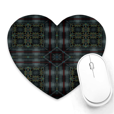 Antique Plaid Mousepad (Heart) from ArtsNow.com Front