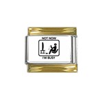 Gamers	 Gold Trim Italian Charm (9mm)