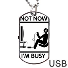 Gamers	Dog Tag USB Flash (Two Sides) from ArtsNow.com Front