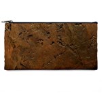 Brown Tooled Leather Pencil Case