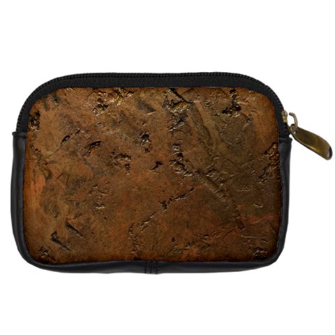Brown Tooled Leather Digital Camera Leather Case from ArtsNow.com Back