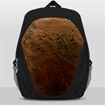 Brown Tooled Leather Backpack Bag