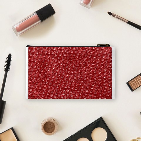 Faus Ostrich Leather Cosmetic Bag (Small) from ArtsNow.com Back