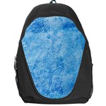 Grunge Blue Soft Leather Texture Backpack Bag
