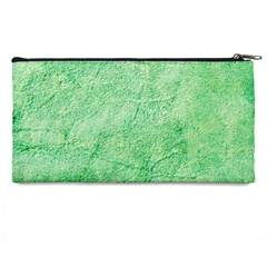 Green Grunge Soft Leather Texture Pencil Case from ArtsNow.com Back