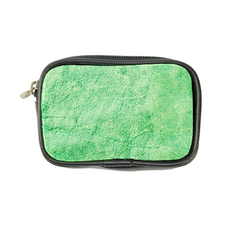 Green Grunge Soft Leather Texture Coin Purse from ArtsNow.com Front
