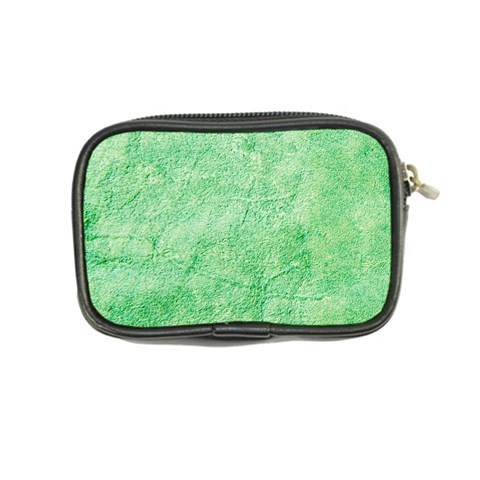 Green Grunge Soft Leather Texture Coin Purse from ArtsNow.com Back