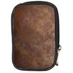 Gritty Brownstone Compact Camera Leather Case