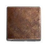 Gritty Brownstone Memory Card Reader with Storage (Square)