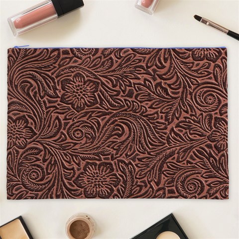Flowers And Swirls Cosmetic Bag (XXL) from ArtsNow.com Front