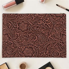 Flowers And Swirls Cosmetic Bag (XXL) from ArtsNow.com Back