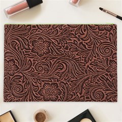 Flowers And Swirls Cosmetic Bag (XXL) from ArtsNow.com Back