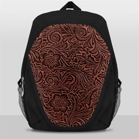 Flowers And Swirls Backpack Bag from ArtsNow.com Front