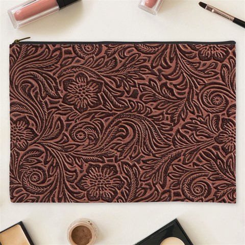 Flowers And Swirls Cosmetic Bag (XXXL) from ArtsNow.com Front