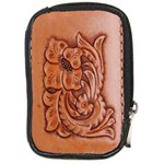Floral Tooled Leather Compact Camera Leather Case