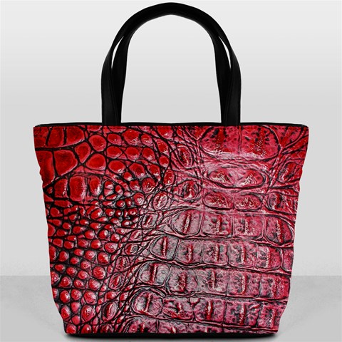 Ll Alligator Red Bucket Bag from ArtsNow.com Front