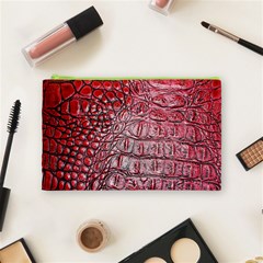 Ll Alligator Red Cosmetic Bag (Medium) from ArtsNow.com Front
